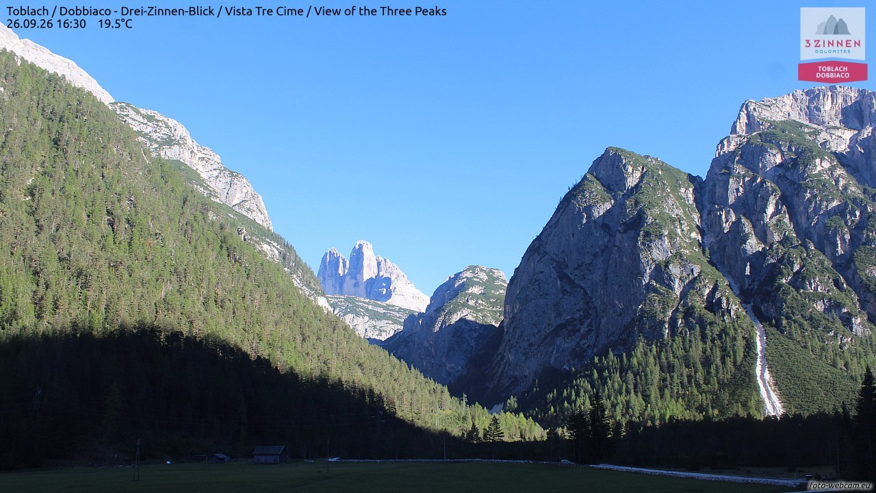 Archived image Webcam Toblach (Pustertal valley)