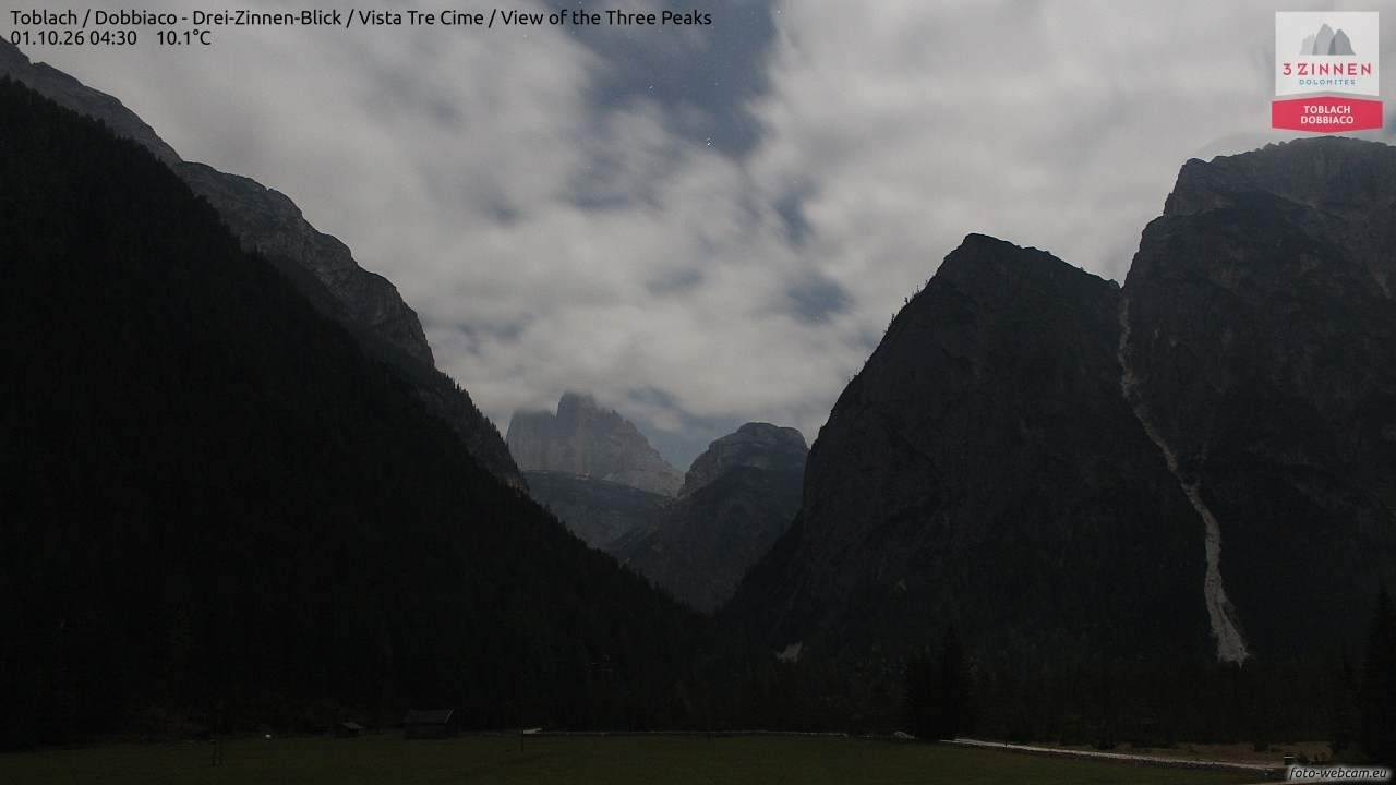 Archiv Foto Webcam Toblach (Drei Zinnen)