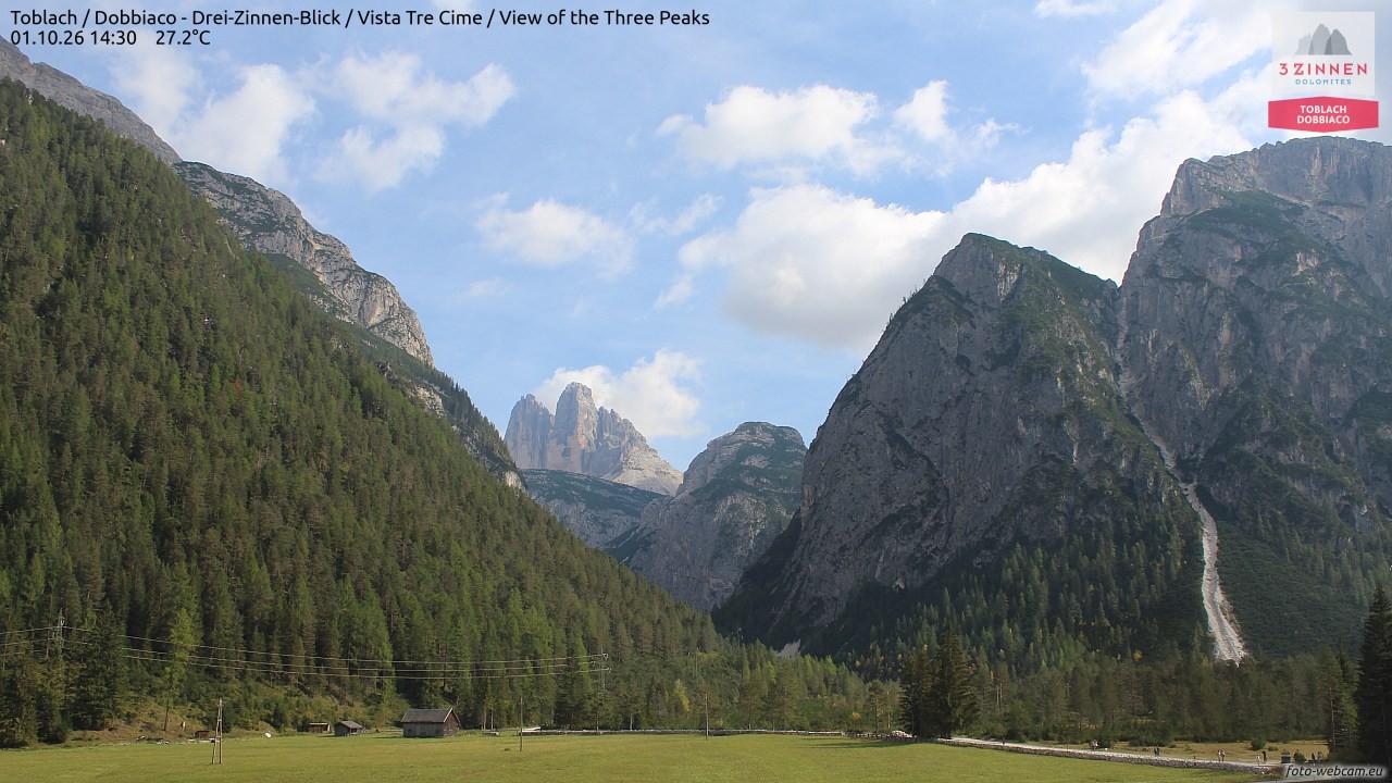 Archiv Foto Webcam Toblach (Drei Zinnen)