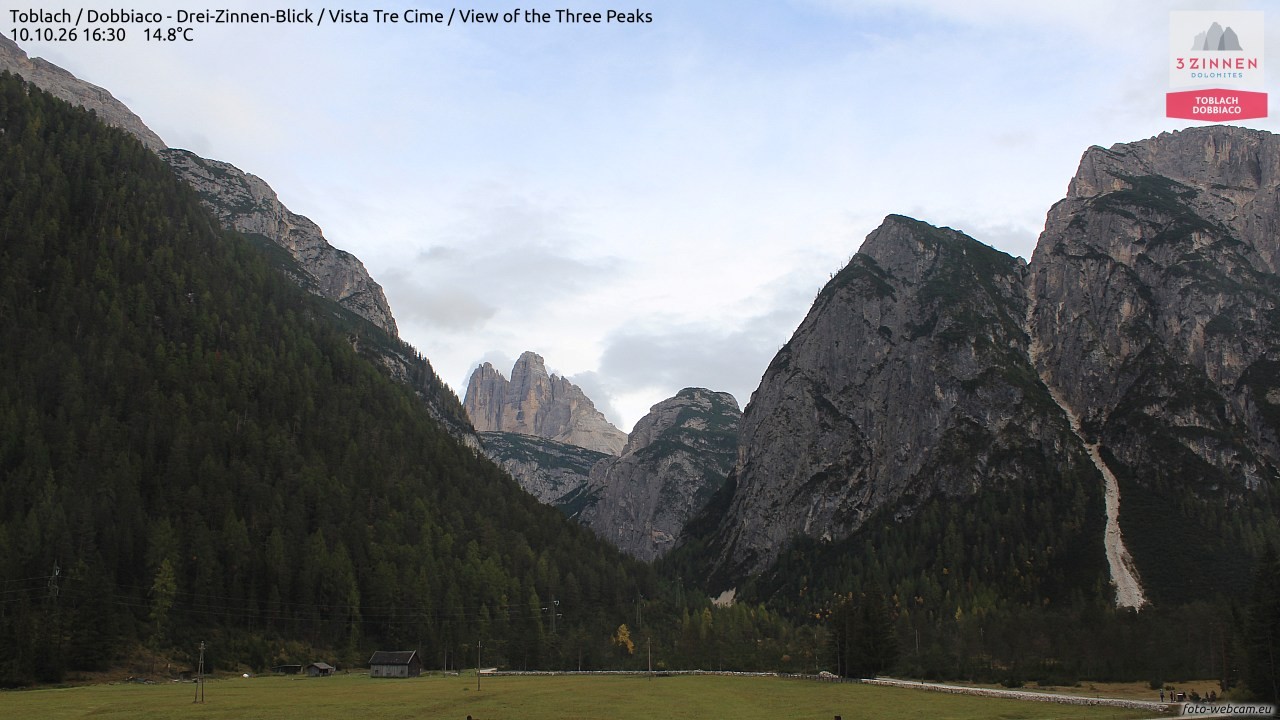 Archiv Foto Webcam Toblach (Drei Zinnen)