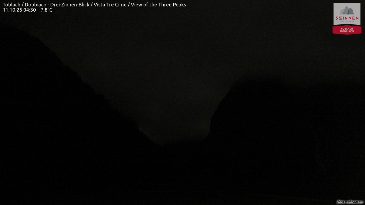Archived image Webcam Toblach (Pustertal valley)