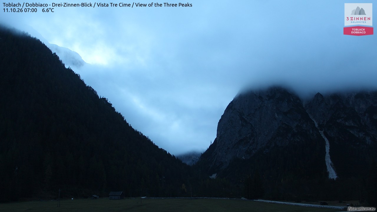 Archived image Webcam Toblach (Pustertal valley)