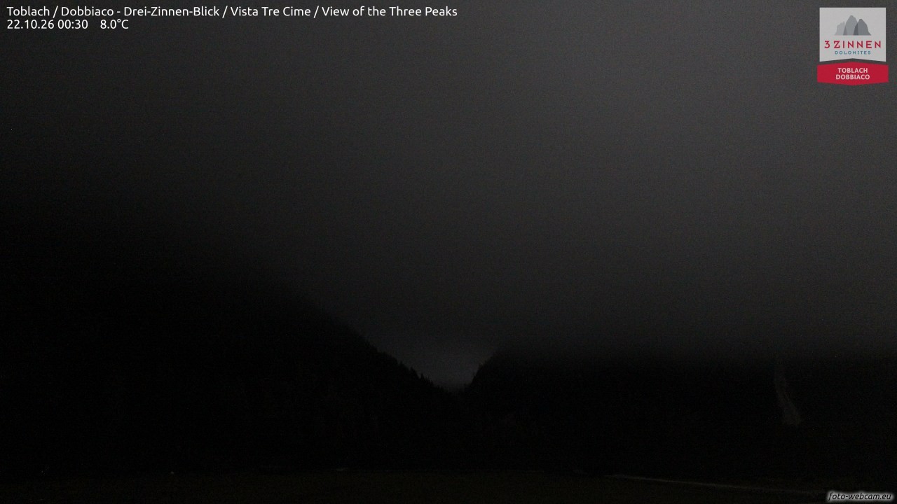 Archiv Foto Webcam Toblach (Drei Zinnen)