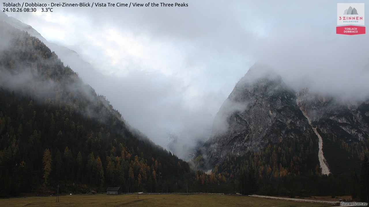 Archiv Foto Webcam Toblach (Drei Zinnen)