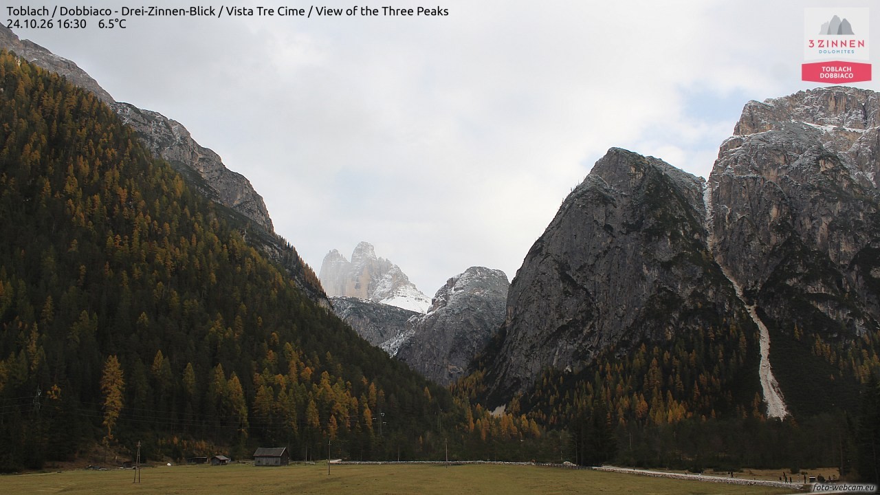 Archived image Webcam Toblach (Pustertal valley)