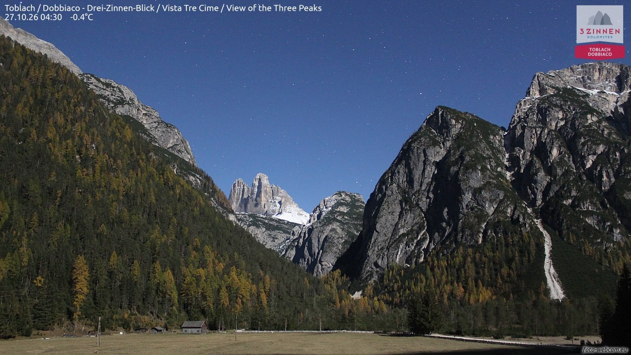 Archived image Webcam Toblach (Pustertal valley)