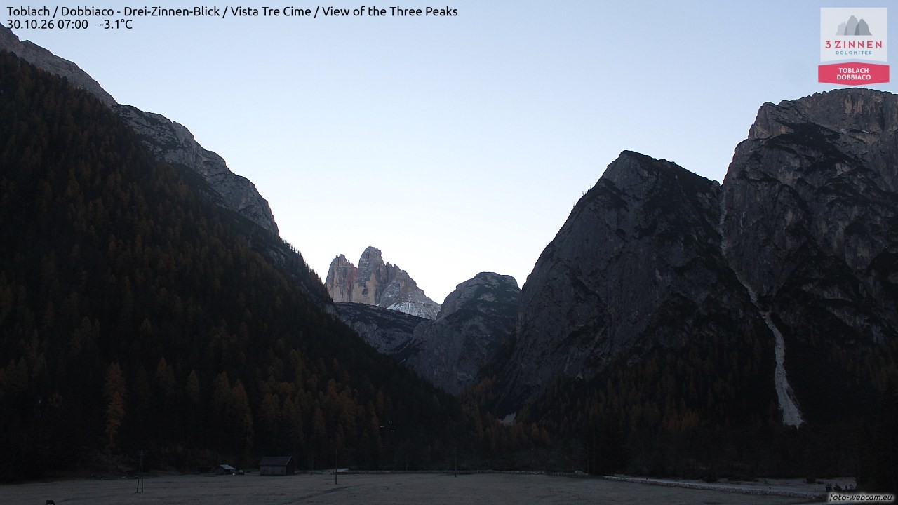 Archived image Webcam Toblach (Pustertal valley)