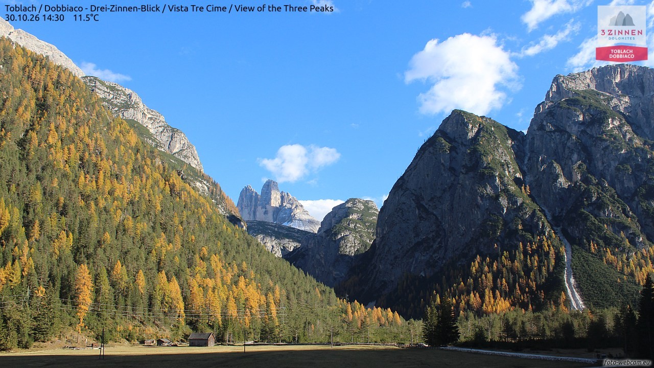 Archived image Webcam Toblach (Pustertal valley)
