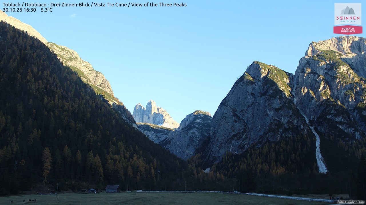Archived image Webcam Toblach (Pustertal valley)