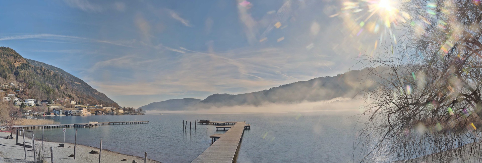 Archived image Webcam Lake Ossiacher See, Annenheim