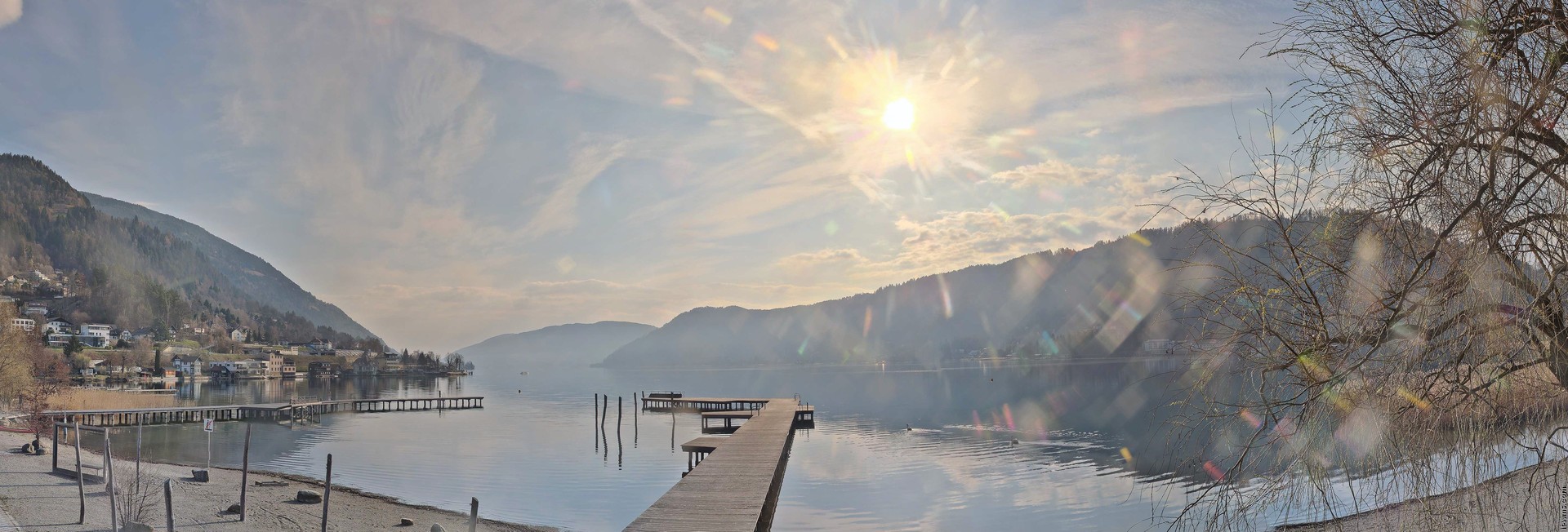 Archived image Webcam Lake Ossiacher See, Annenheim