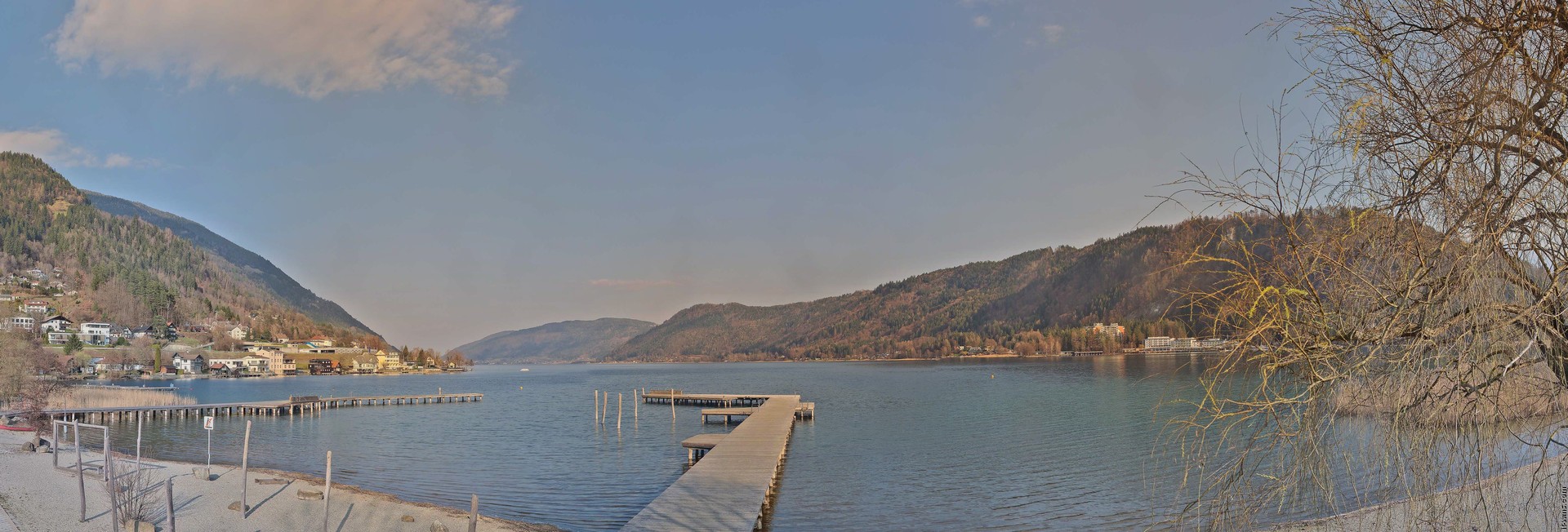 Archived image Webcam Lake Ossiacher See, Annenheim