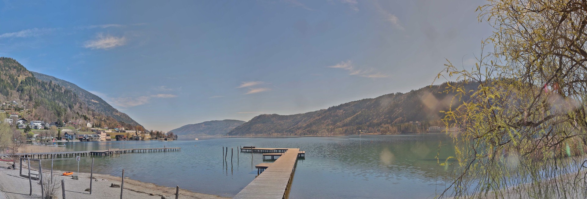 Archived image Webcam Lake Ossiacher See, Annenheim