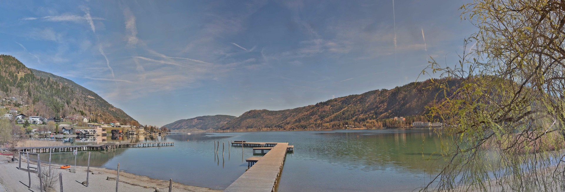 Archived image Webcam Lake Ossiacher See, Annenheim