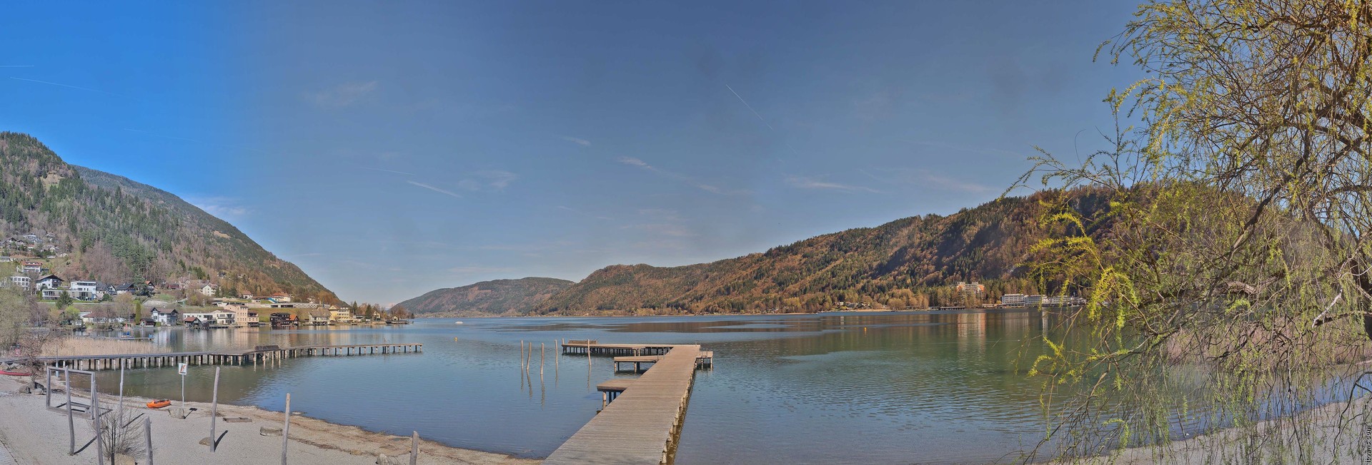 Archived image Webcam Lake Ossiacher See, Annenheim