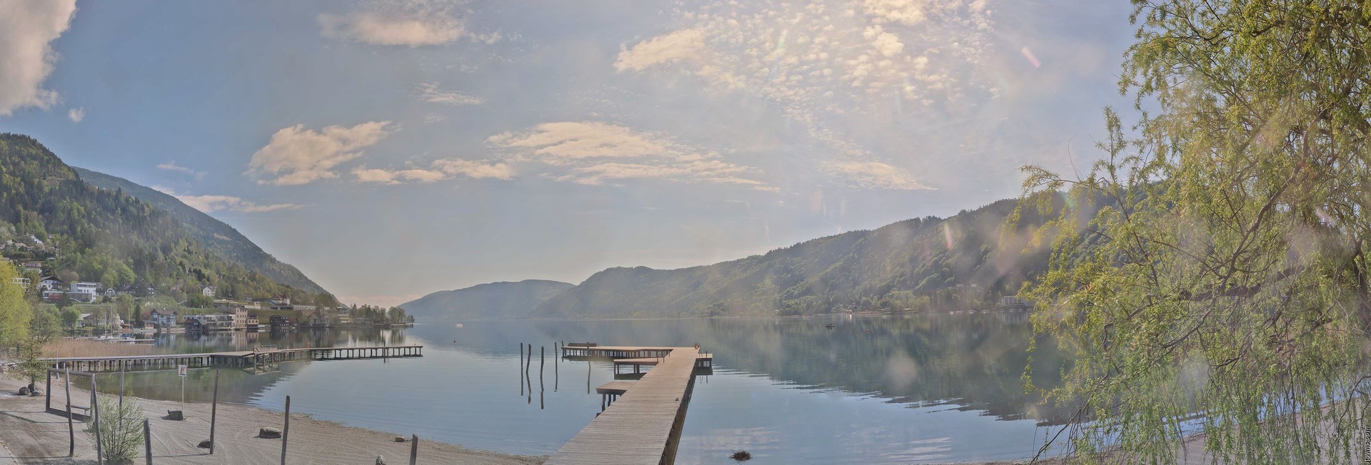 Archived image Webcam Lake Ossiacher See, Annenheim