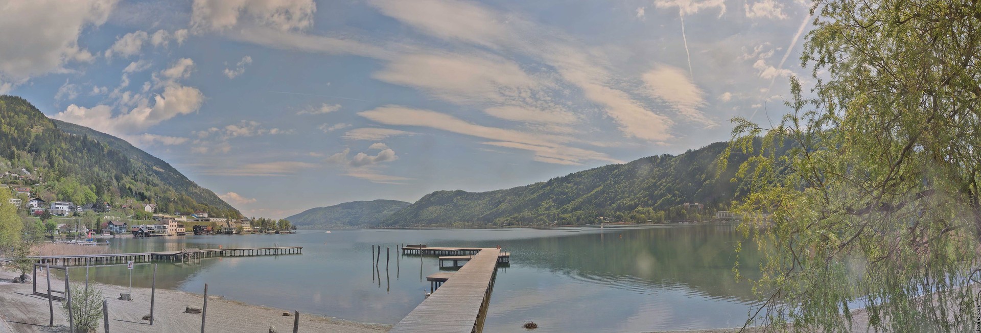 Archived image Webcam Lake Ossiacher See, Annenheim