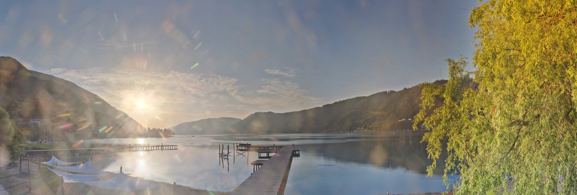 Archived image Webcam Lake Ossiacher See, Annenheim