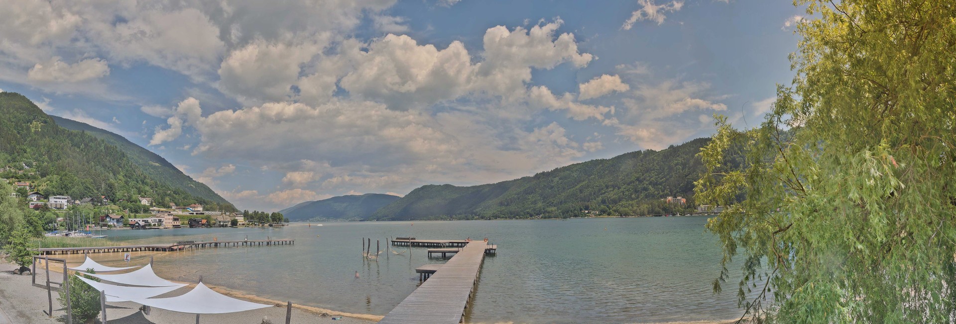 Archived image Webcam Lake Ossiacher See, Annenheim