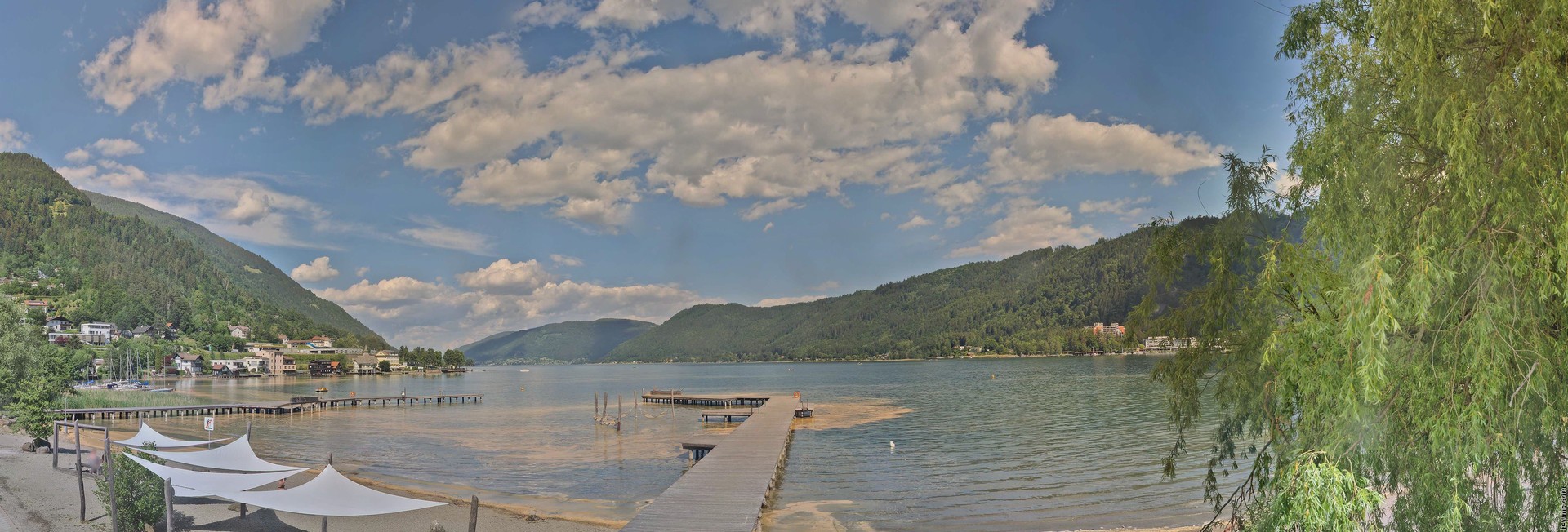 Archived image Webcam Lake Ossiacher See, Annenheim