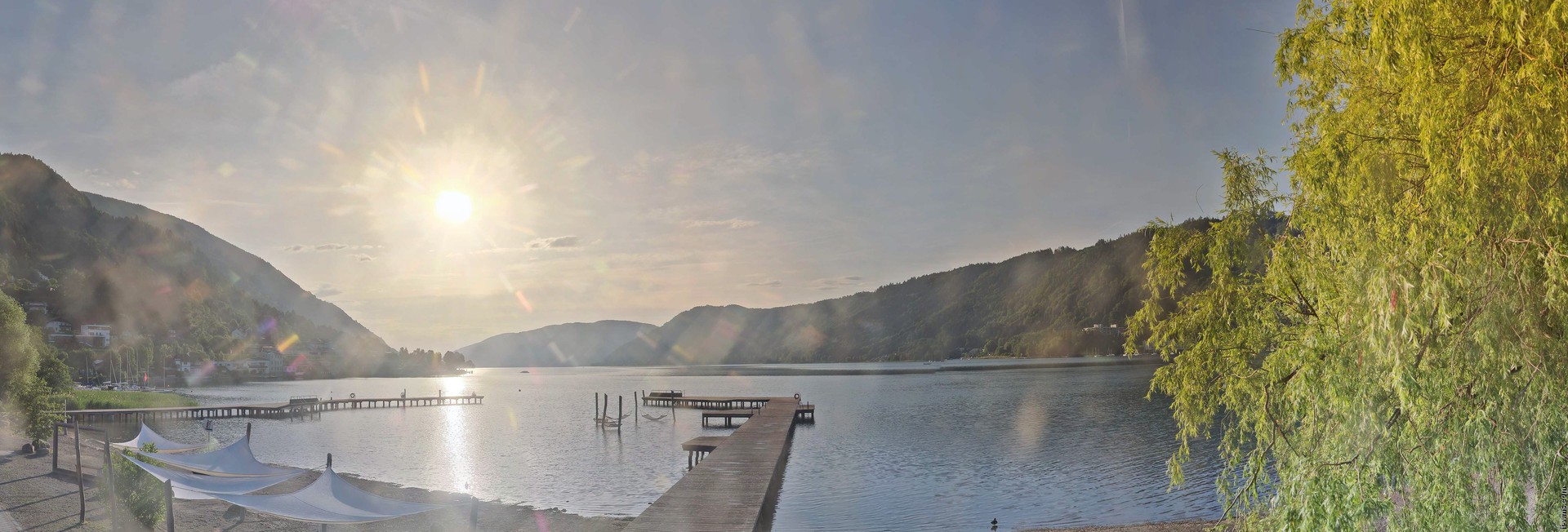 Archived image Webcam Lake Ossiacher See, Annenheim