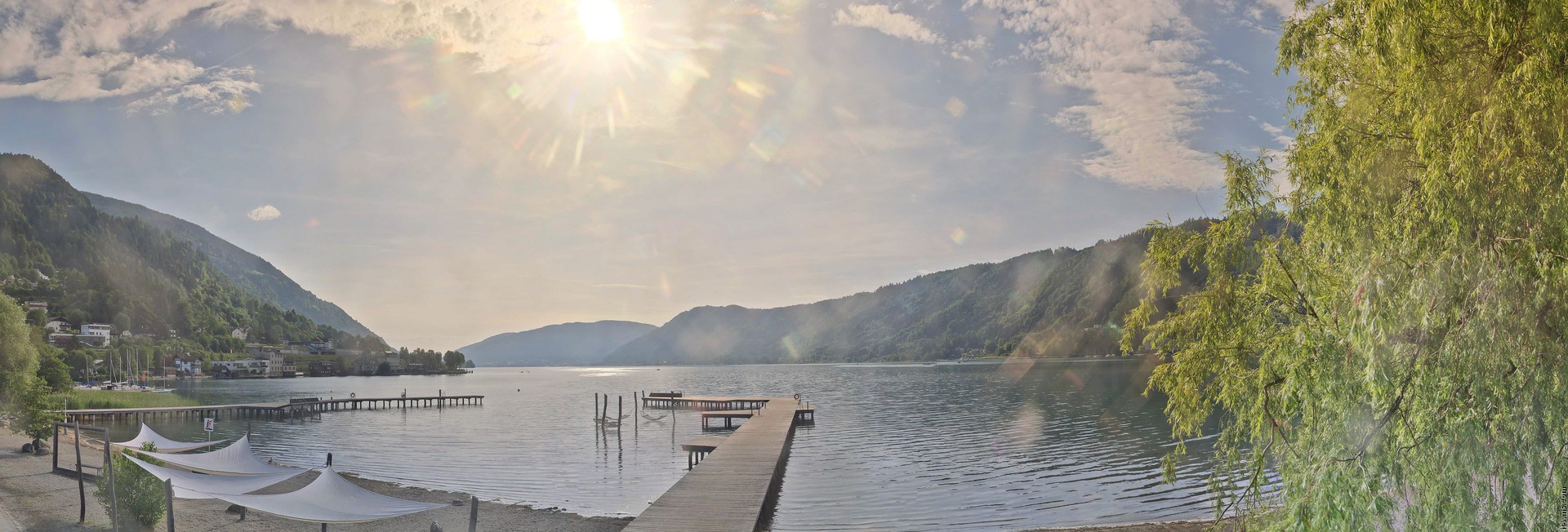 Archived image Webcam Lake Ossiacher See, Annenheim