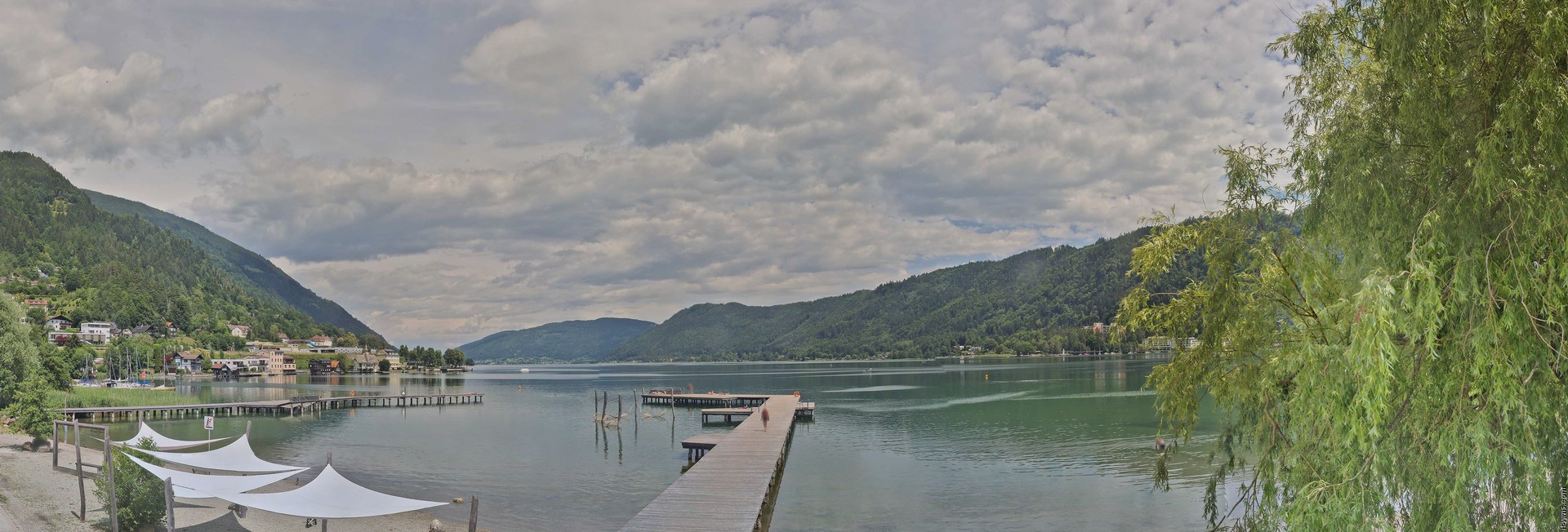 Archived image Webcam Lake Ossiacher See, Annenheim