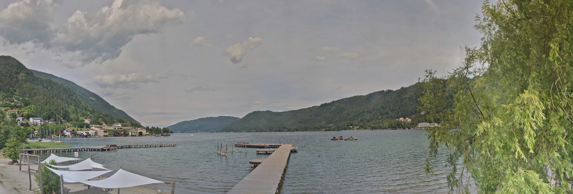 Archived image Webcam Lake Ossiacher See, Annenheim