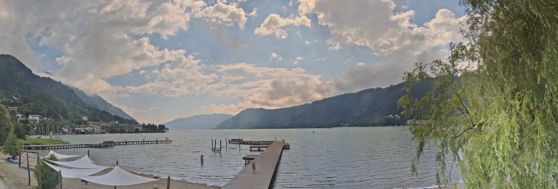 Archived image Webcam Lake Ossiacher See, Annenheim