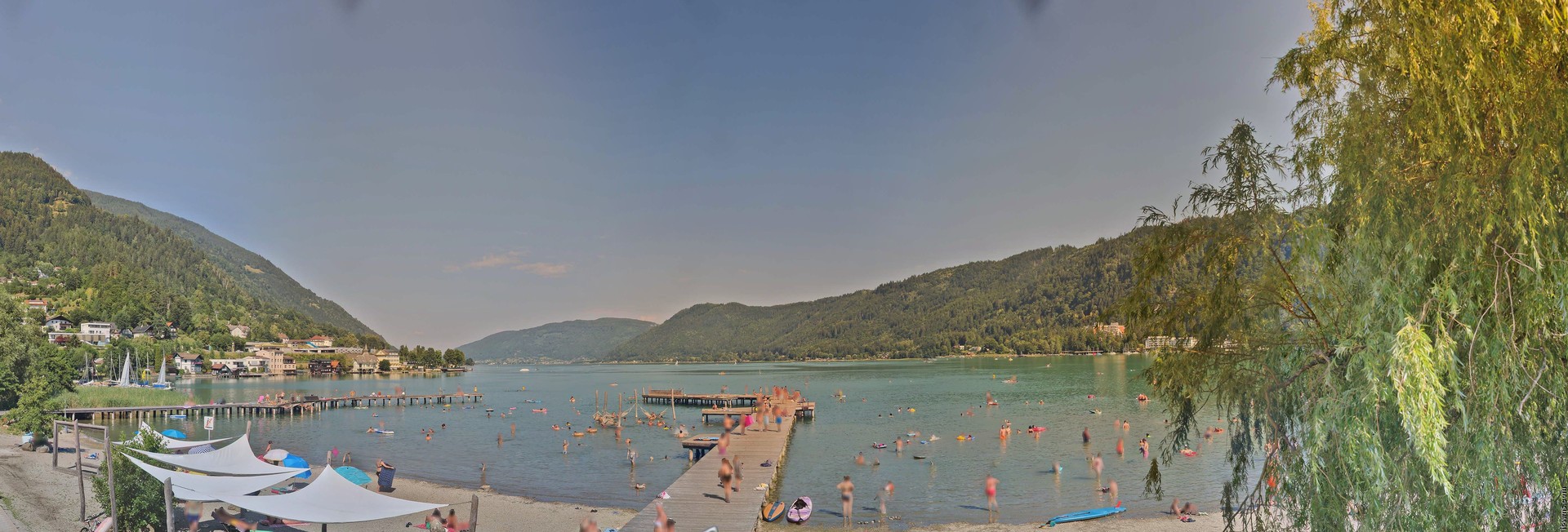 Archived image Webcam Lake Ossiacher See, Annenheim