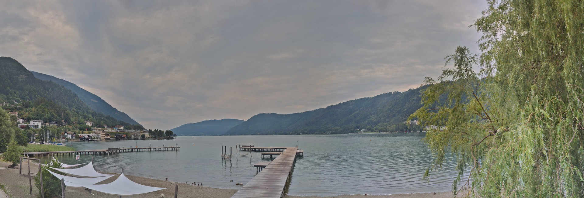 Archived image Webcam Lake Ossiacher See, Annenheim
