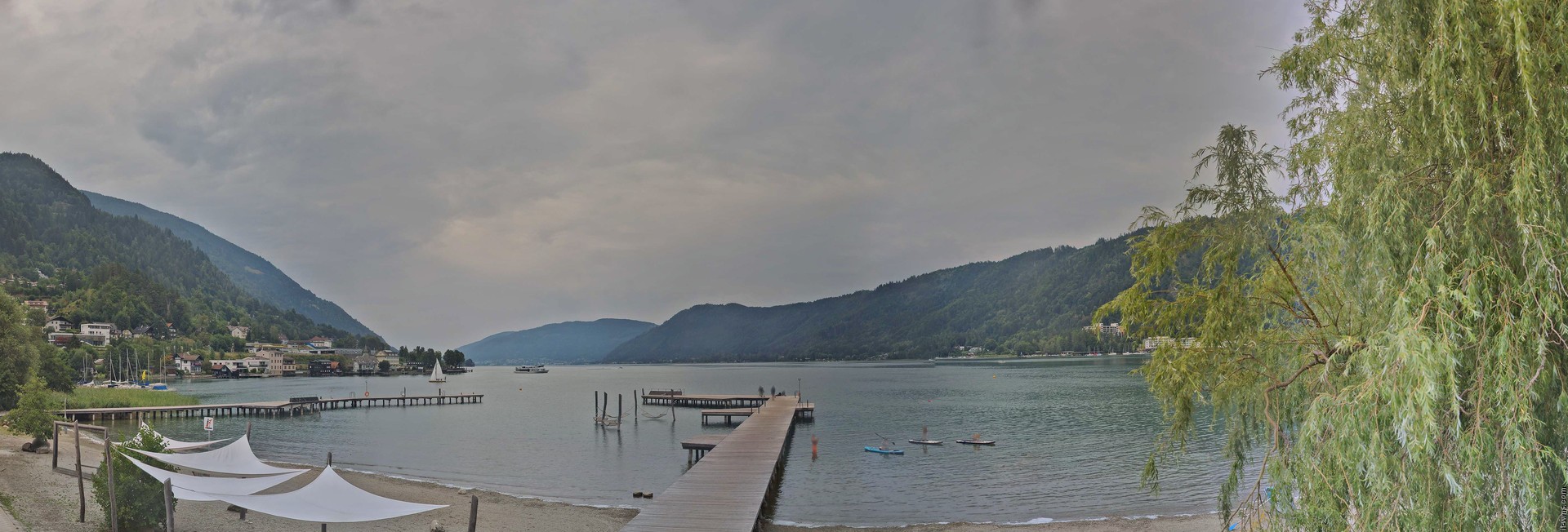 Archived image Webcam Lake Ossiacher See, Annenheim