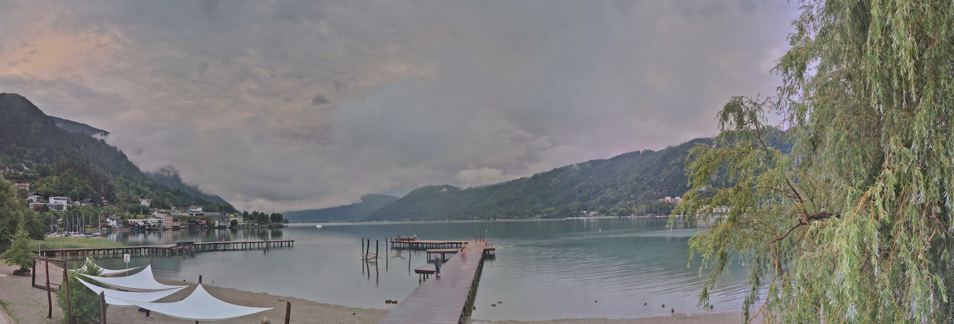 Archived image Webcam Lake Ossiacher See, Annenheim