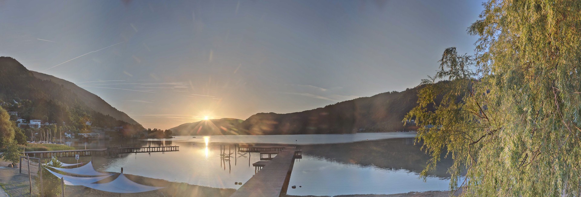 Archived image Webcam Lake Ossiacher See, Annenheim