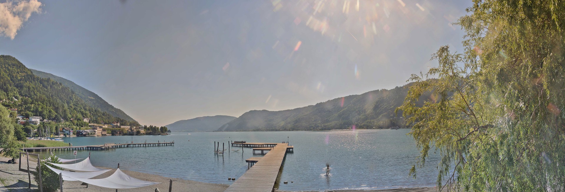 Archived image Webcam Lake Ossiacher See, Annenheim