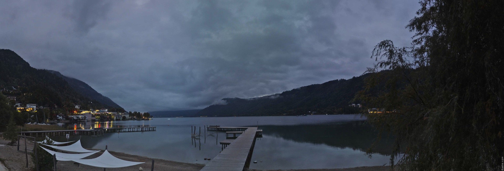 Archived image Webcam Lake Ossiacher See, Annenheim