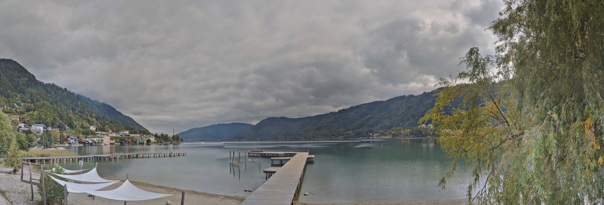 Archived image Webcam Lake Ossiacher See, Annenheim
