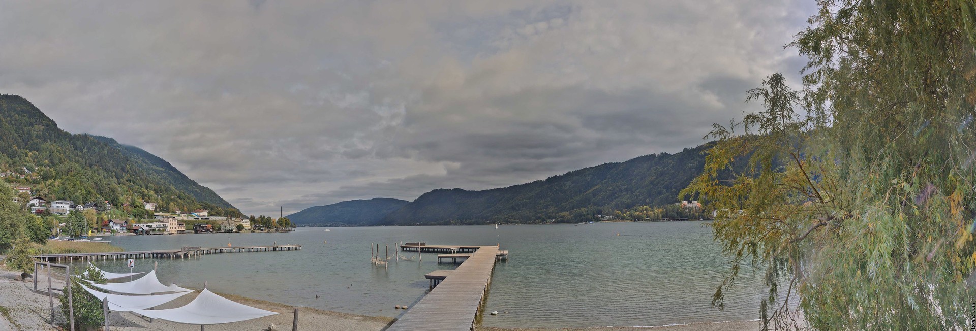 Archived image Webcam Lake Ossiacher See, Annenheim
