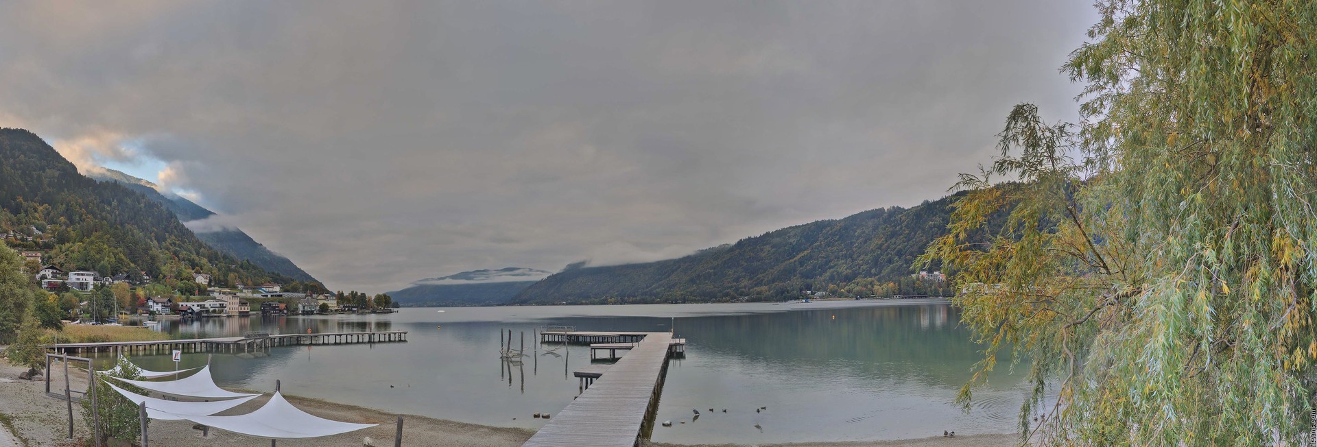 Archived image Webcam Lake Ossiacher See, Annenheim