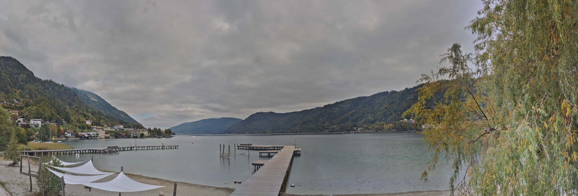 Archived image Webcam Lake Ossiacher See, Annenheim