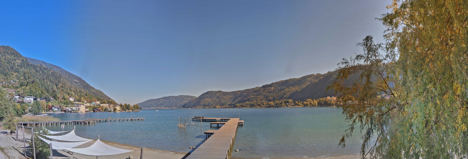 Archived image Webcam Lake Ossiacher See, Annenheim