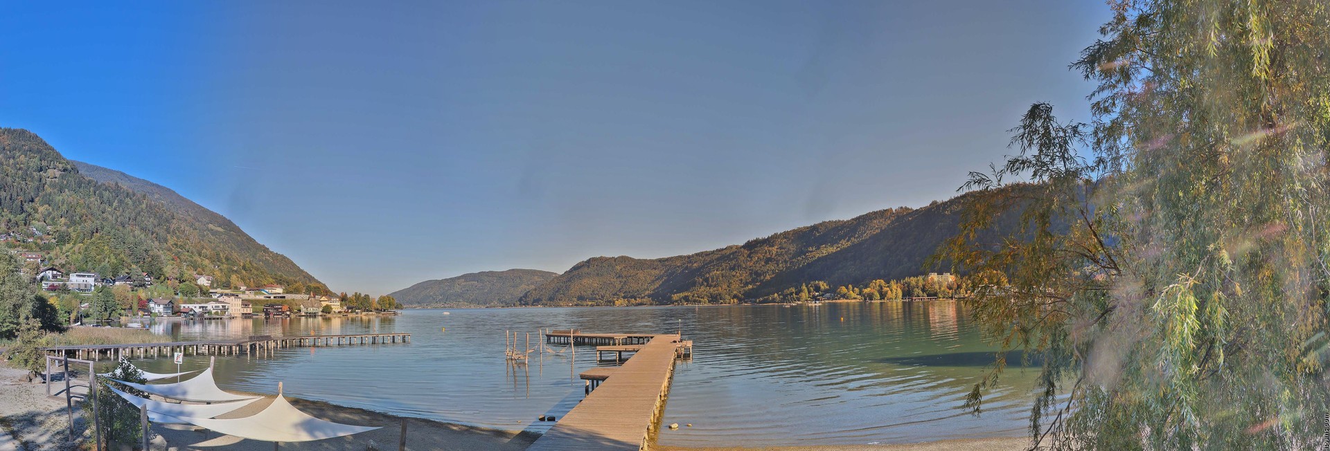 Archived image Webcam Lake Ossiacher See, Annenheim