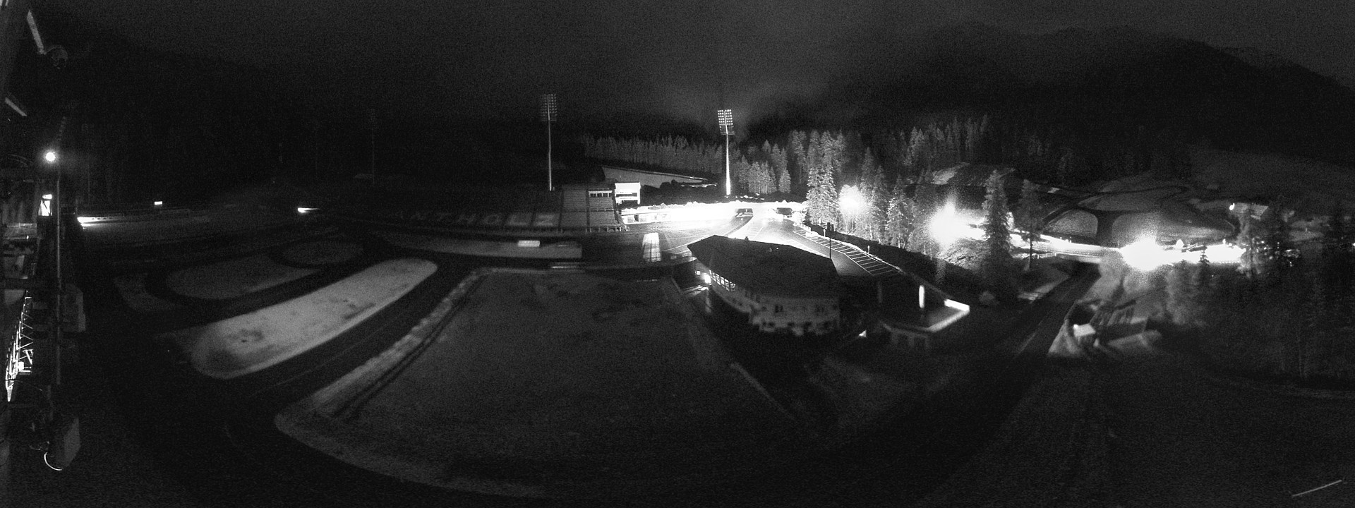 Archived image Webcam Antholz: biathlon stadium