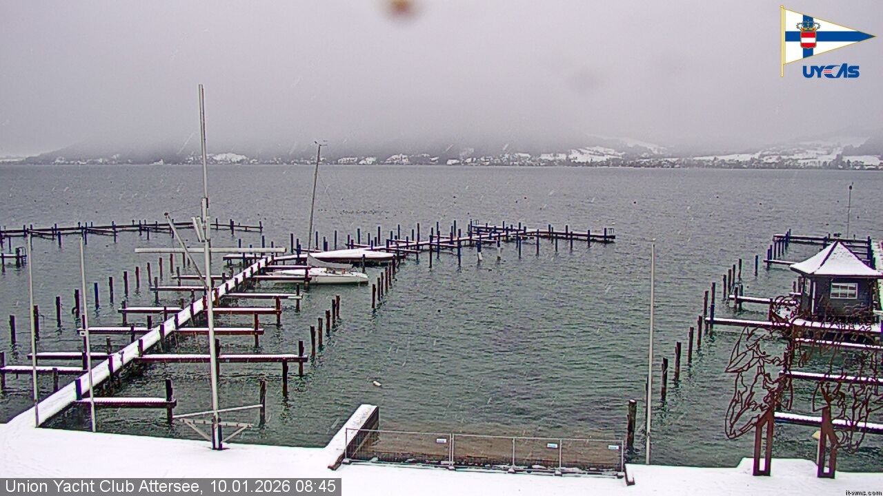 Archiv Foto Webcam Blick vom Union Yacht Club am Attersee