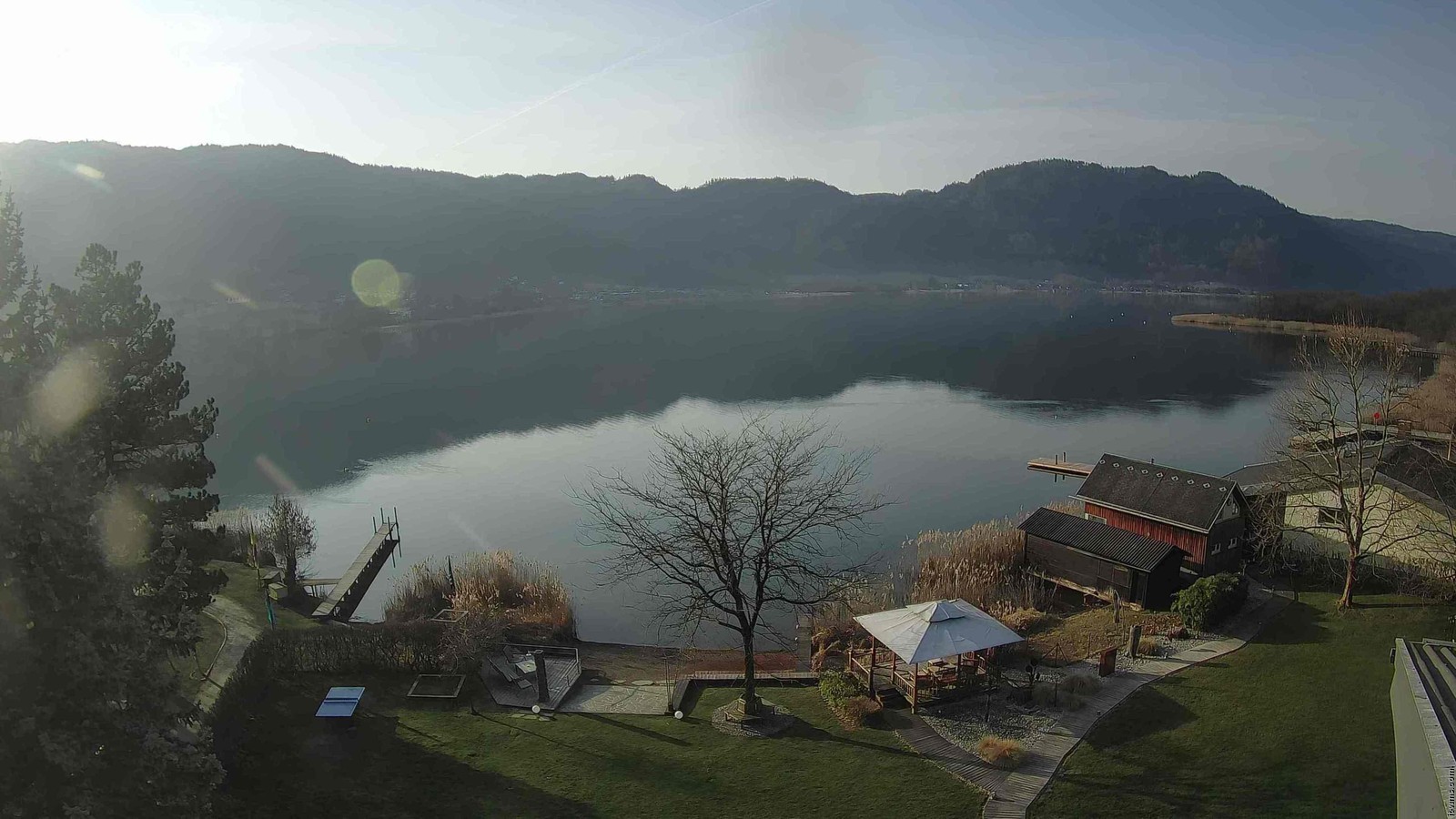 Archiv Foto Webcam Ossiacher See: Ausblick vom Hotel Seerose