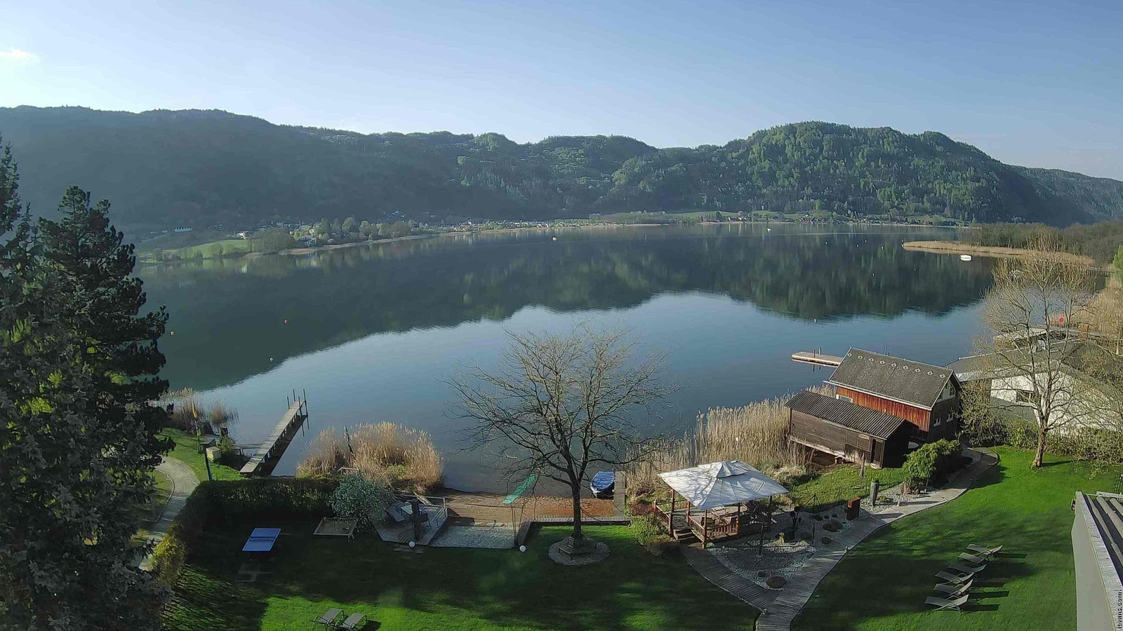 Archiv Foto Webcam Ossiacher See: Ausblick vom Hotel Seerose