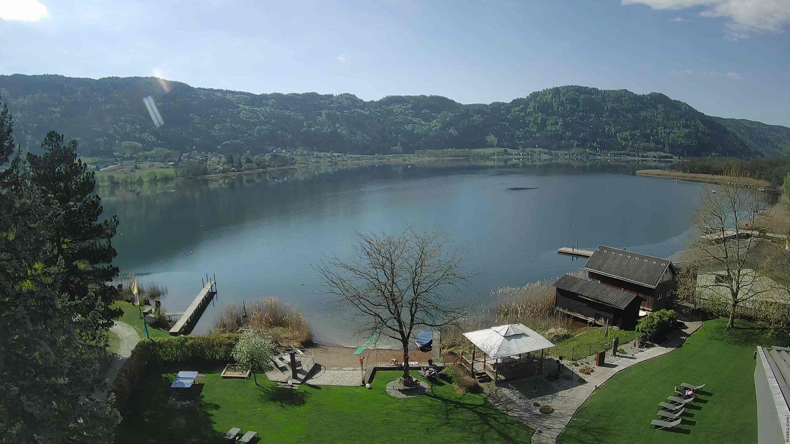 Archiv Foto Webcam Ossiacher See: Ausblick vom Hotel Seerose