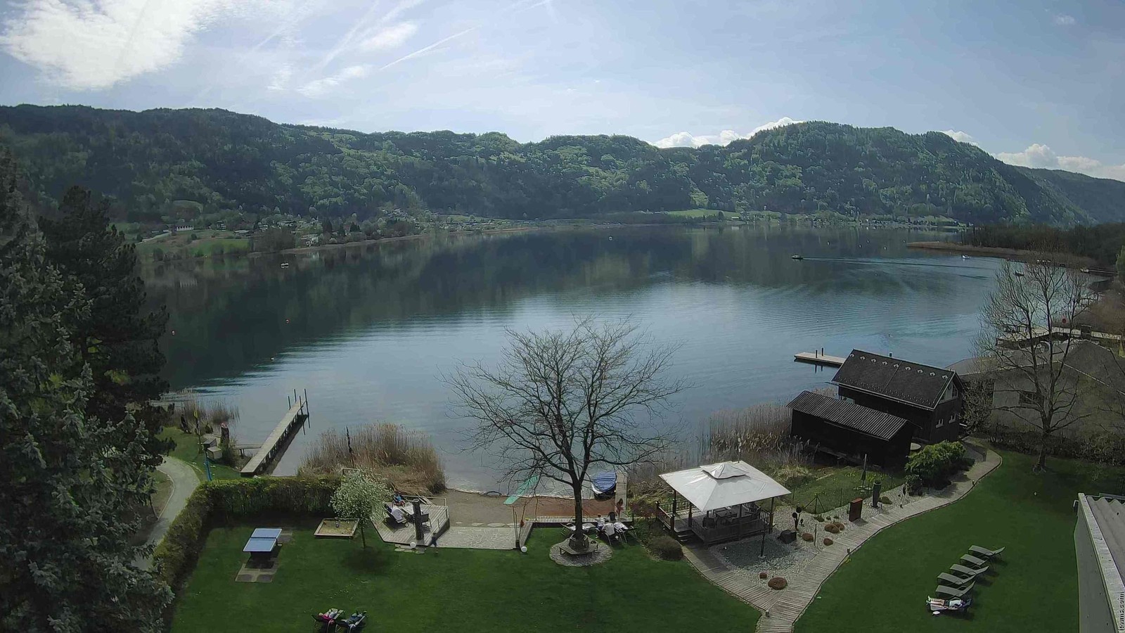 Archiv Foto Webcam Ossiacher See: Ausblick vom Hotel Seerose