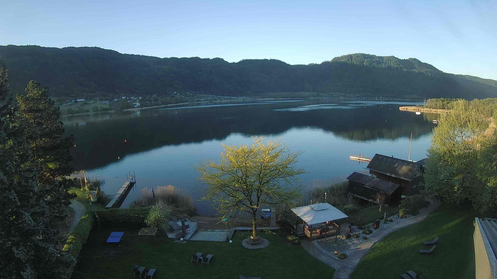 Archiv Foto Webcam Ossiacher See: Ausblick vom Hotel Seerose