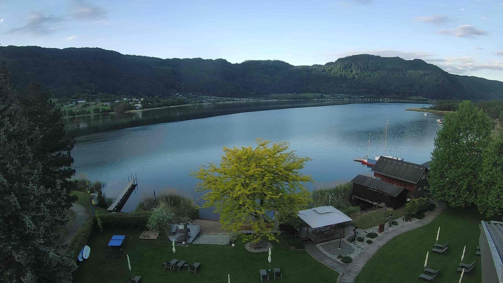 Archiv Foto Webcam Ossiacher See: Ausblick vom Hotel Seerose